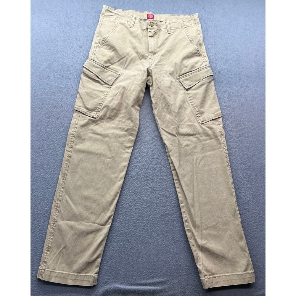 Levis XX Cargo Pants Mens 34x34 Tan Taper Khaki Stretch Twill Trousers